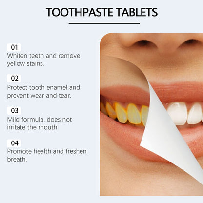 Oral Cleaning Toothpaste Tablets Mint Enamel Care
